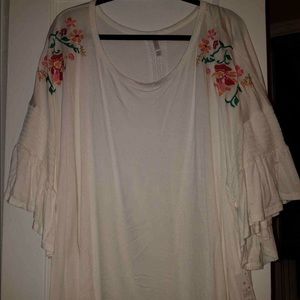 xhilaration bohemian short sleeve shirt